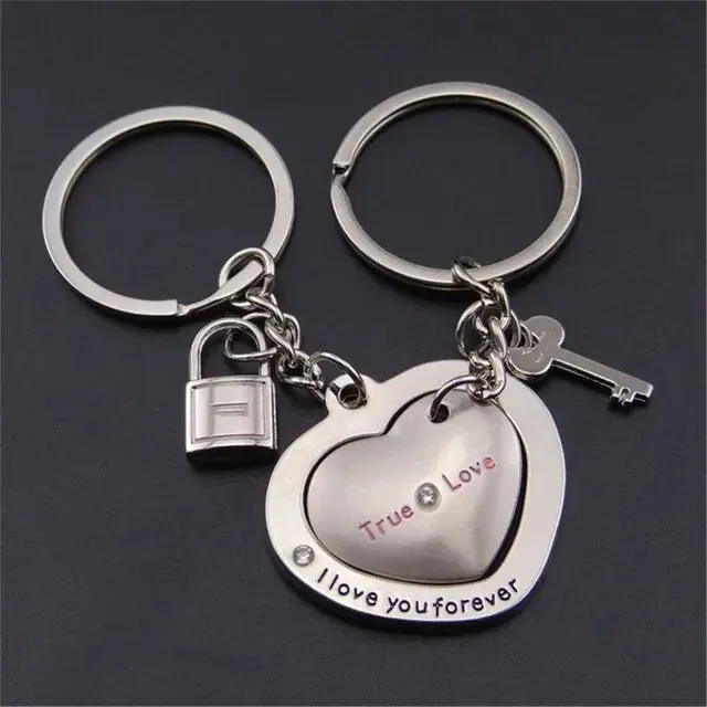 Heart and Key Keychains