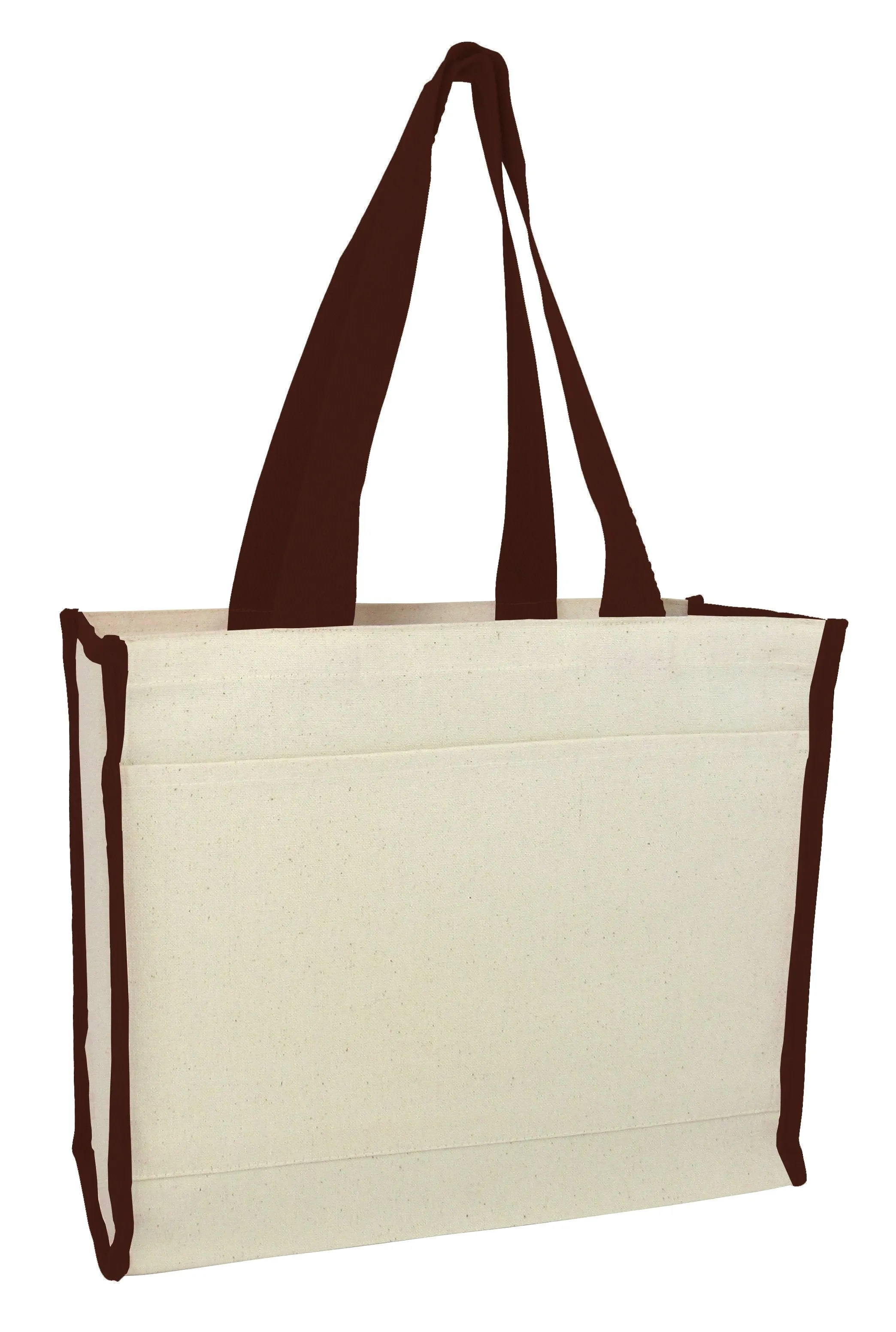 Heavy Canvas Tote Bag with Colored Trim - Alternative Colors