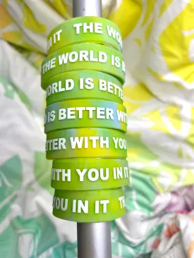 Horizon Green 3/4" Wristband | THE WORLD IS BETTER WITH YOU IN IT