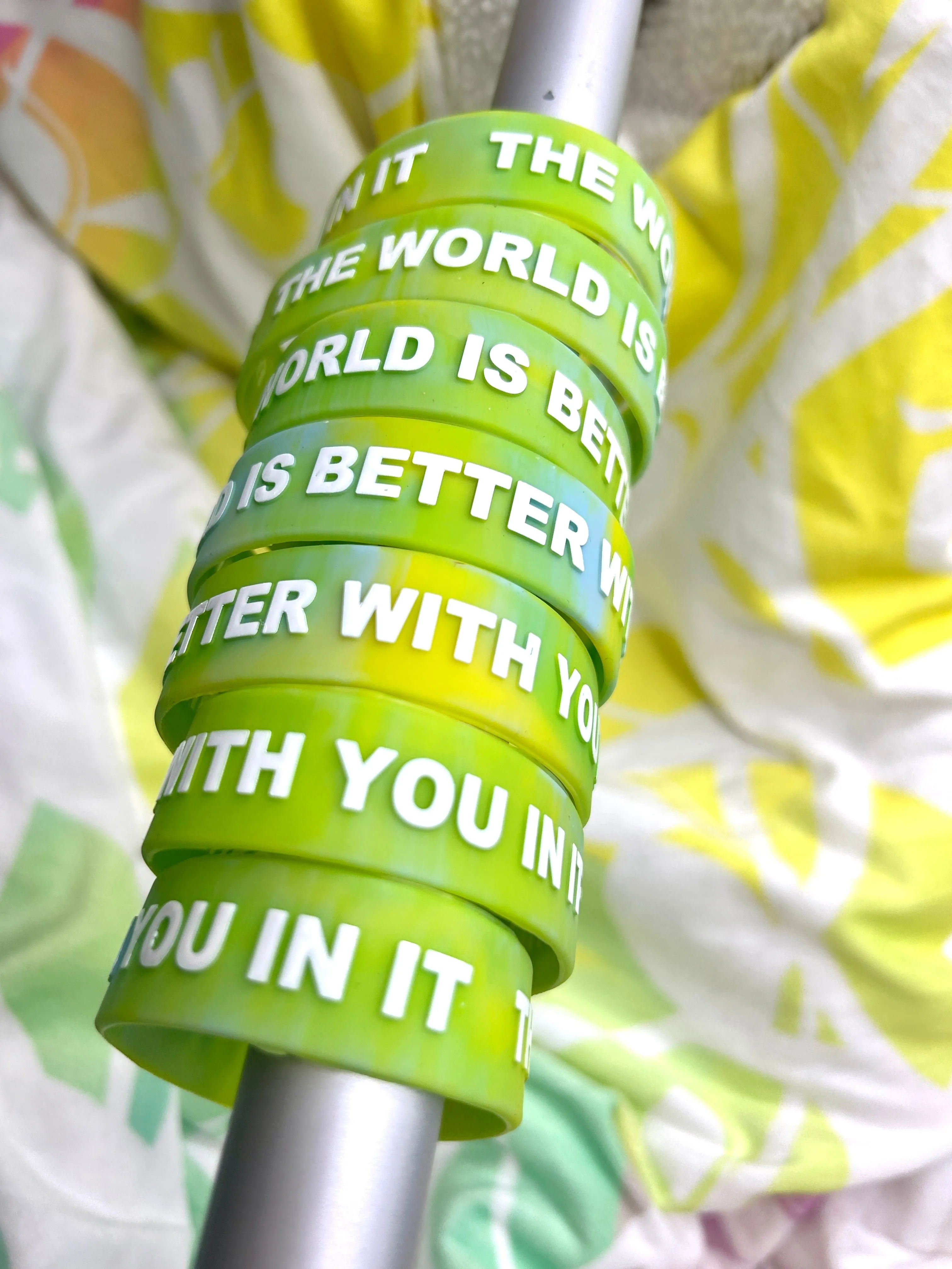 Horizon Green 3/4" Wristband | THE WORLD IS BETTER WITH YOU IN IT