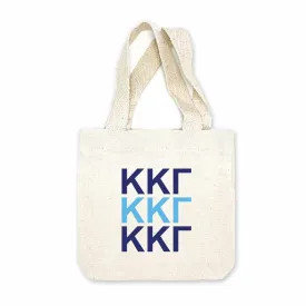 Kappa Kappa Gamma Sorority Greek Letters Mini Tote Gift Bag