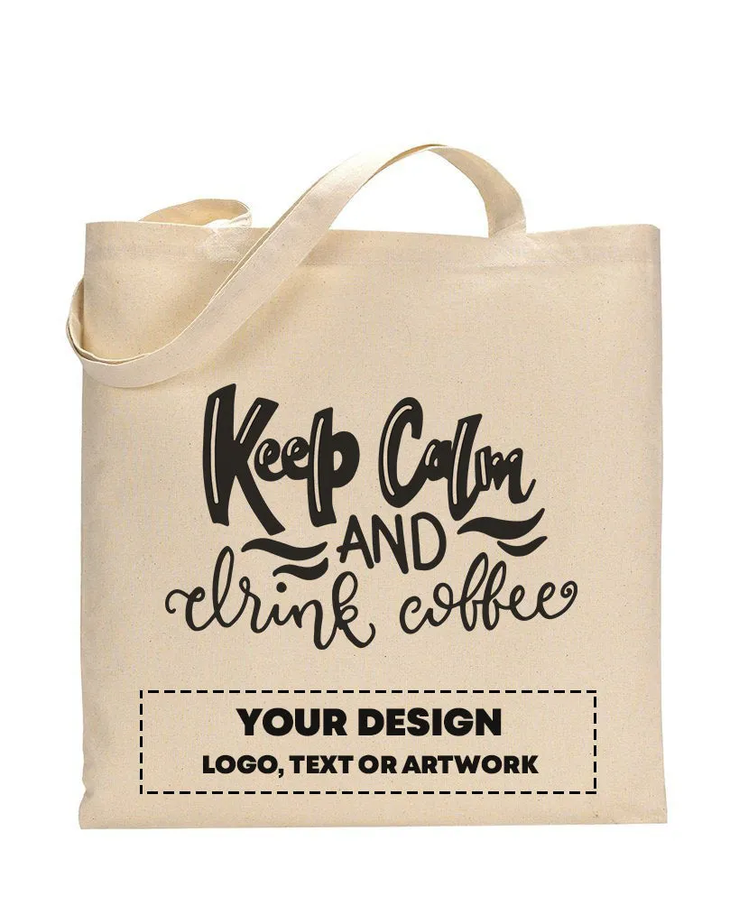 Keep Calm And Drink - Coffee Shop Tote Bags