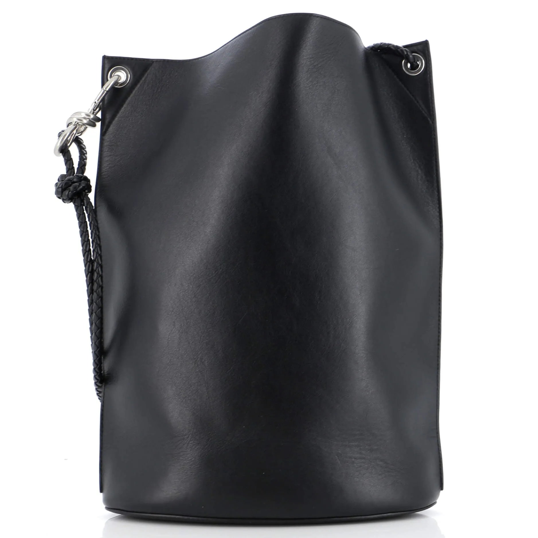 Knot Bucket Shoulder Bag Leather Medium