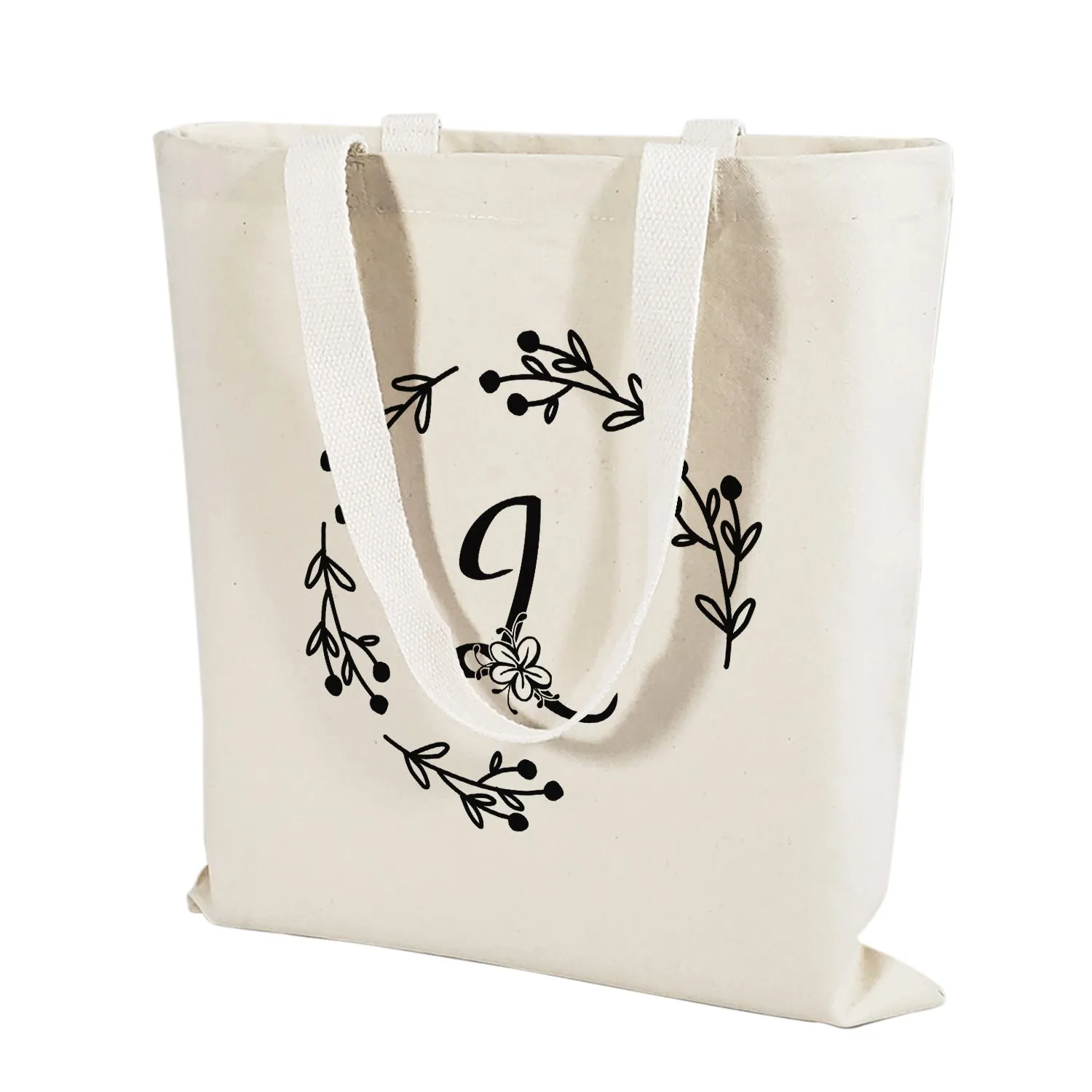 ''L'' Letter Initial Canvas Tote Bag - Initials Bags