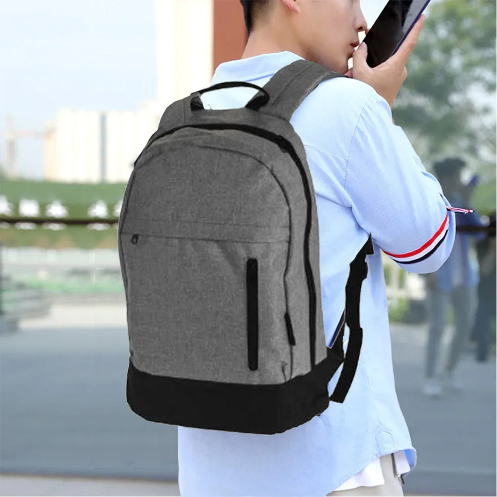 Laptop Backpack - Black and Grey Design - 18 Litres