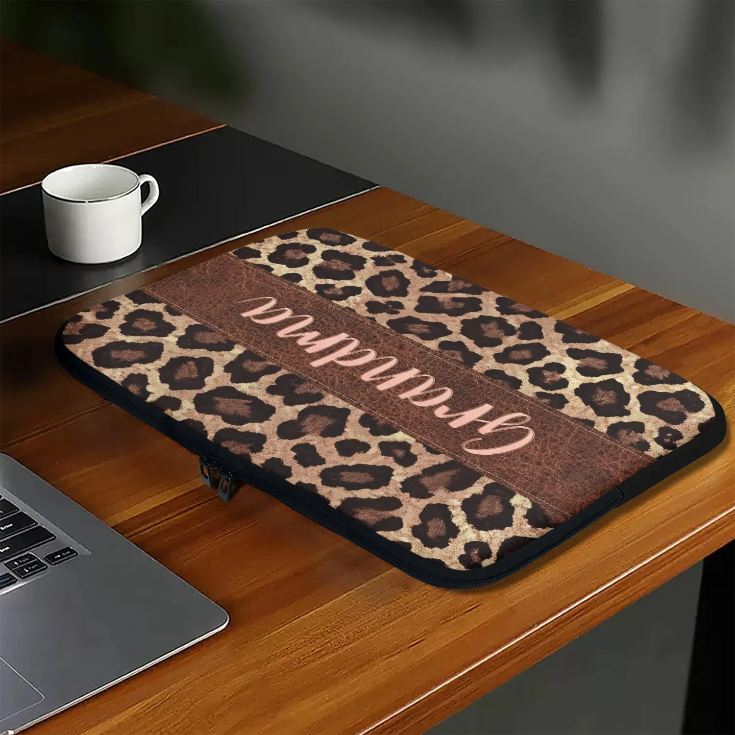 Laptop Sleeve - without handles - Leopard Print - Grandma