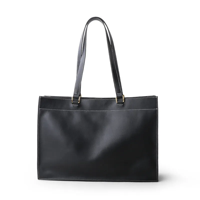 Large Leather Tote Bag Women's Shoulder Bag Briefcase