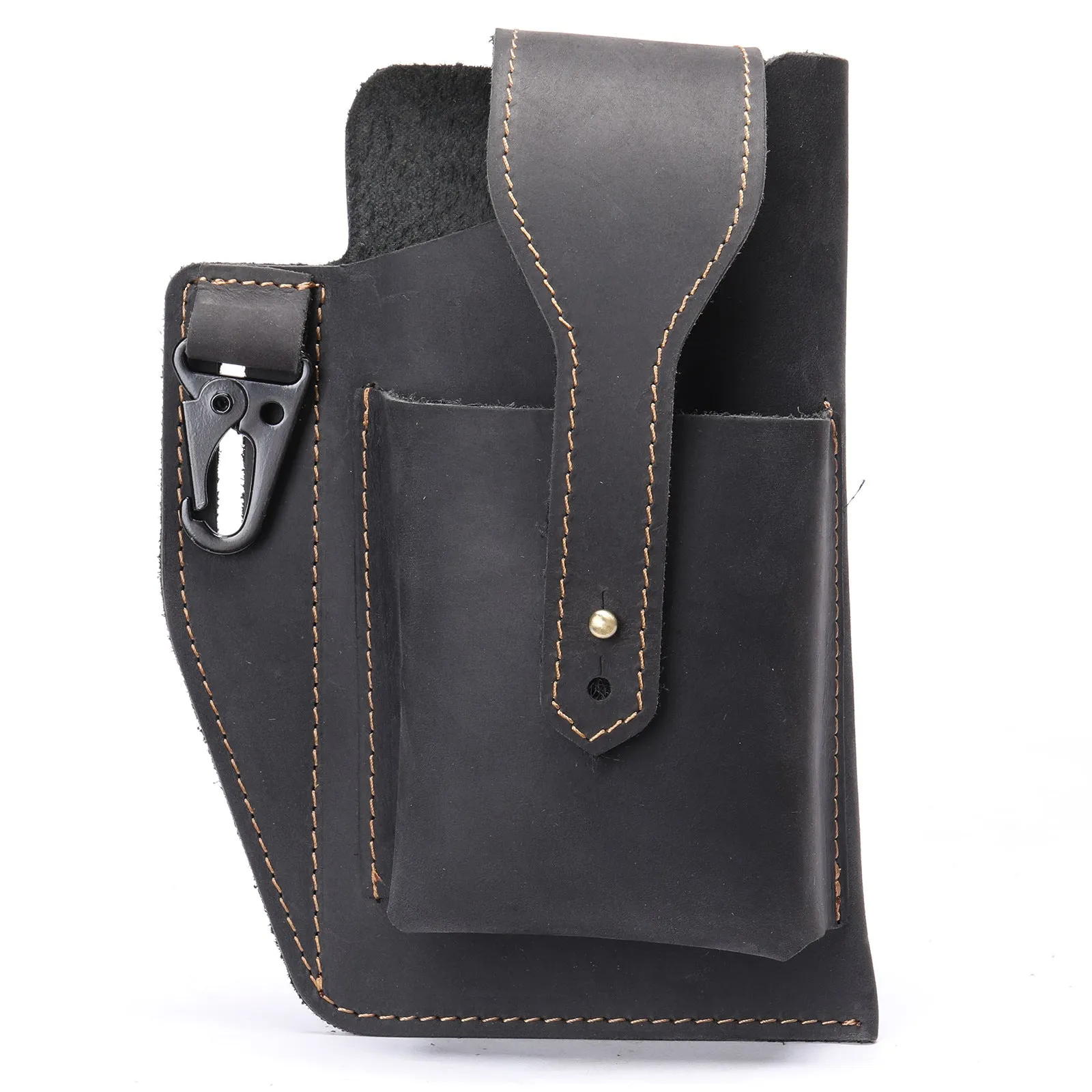 Leather Belt Bag Phone Wallet Purse for Men Loop Case Waist Pack