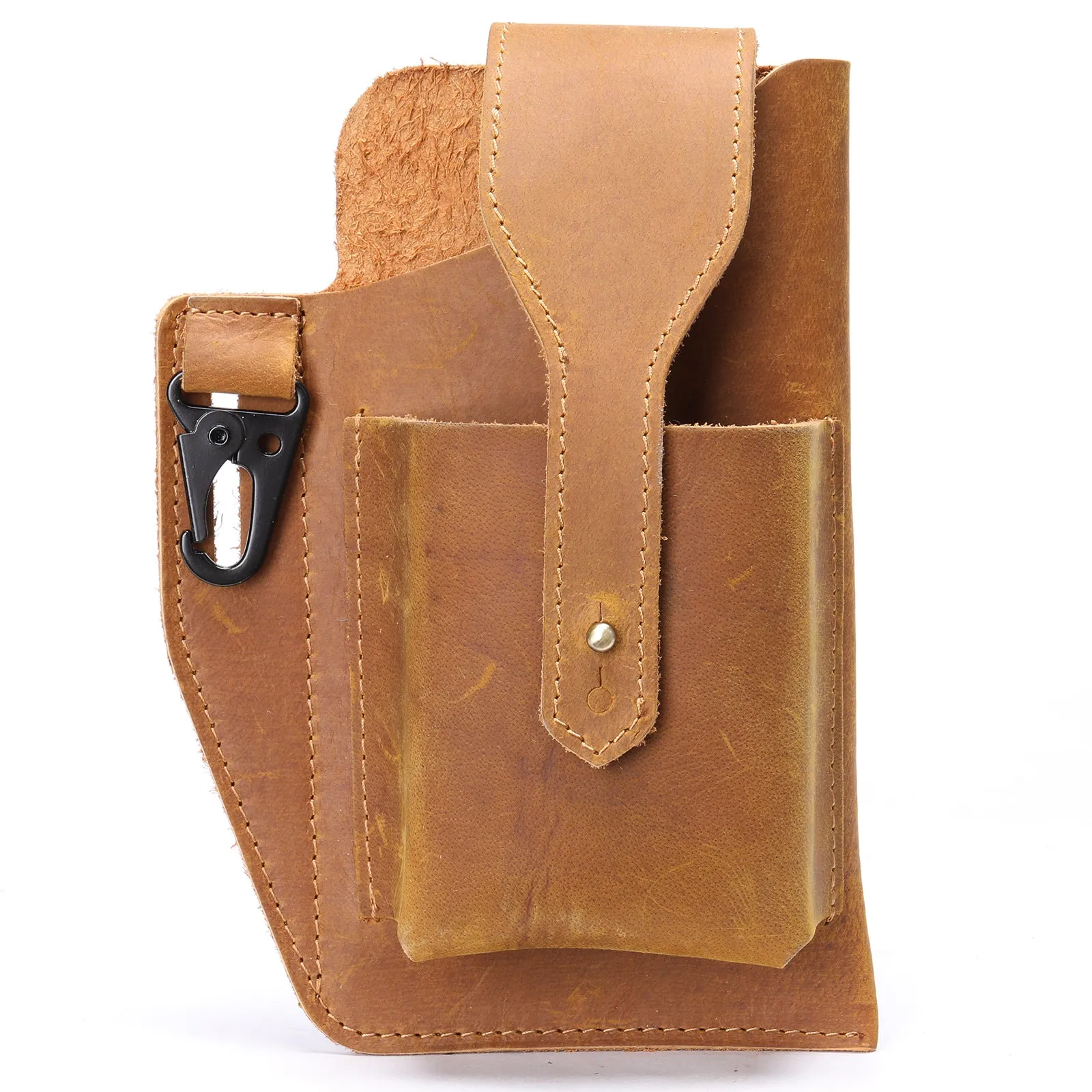 Leather Belt Bag Phone Wallet Purse for Men Loop Case Waist Pack