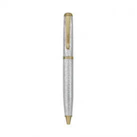 Leather Wrapped Pen Silver