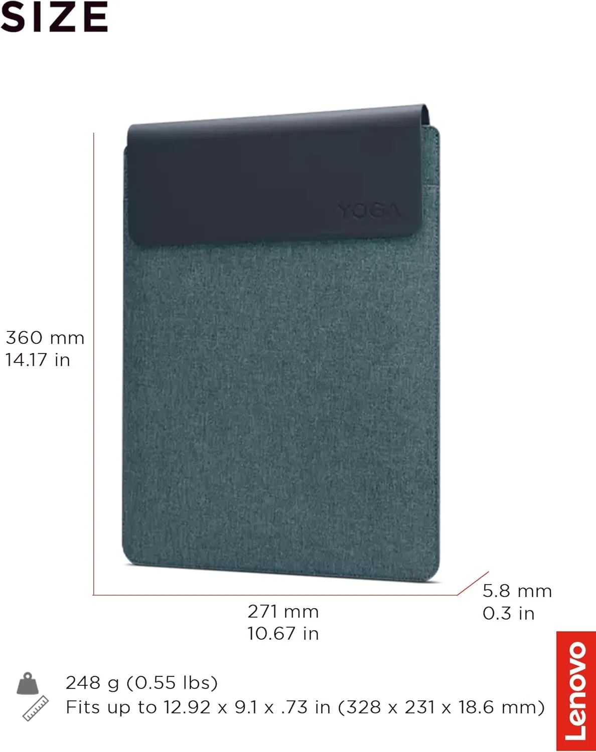 Lenovo Yoga Sleeve - 14.5-inch Laptop Case (Teal)