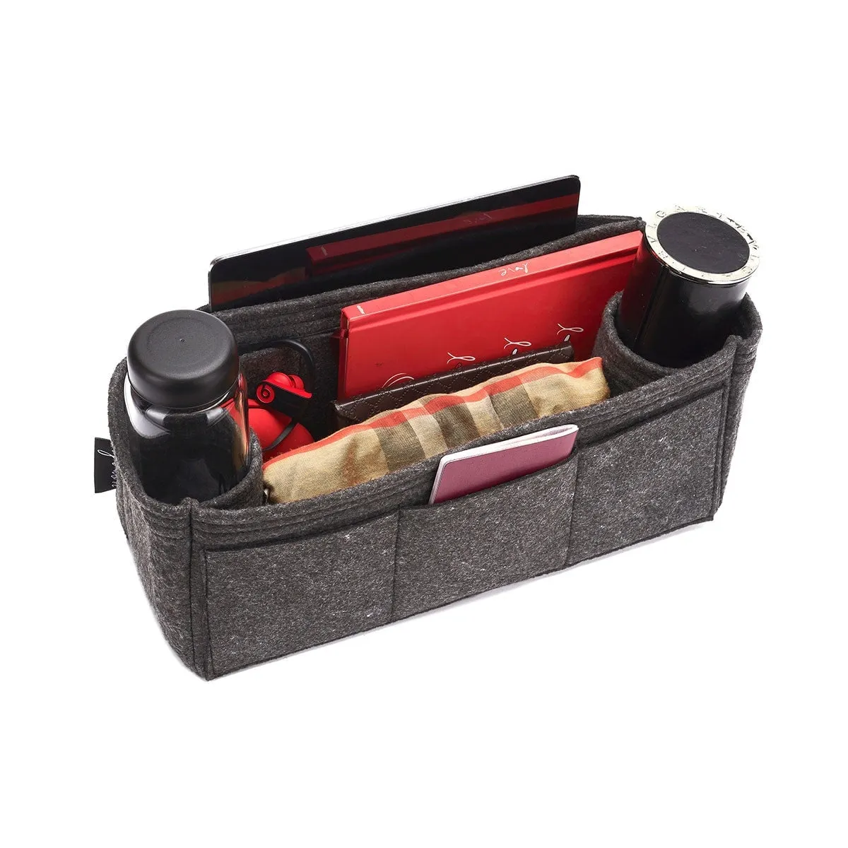 Louis Vuitton Hampstead GM Purse Organizer Insert, Bag Organizer with Double Bottle Holders and Exterior Pockets