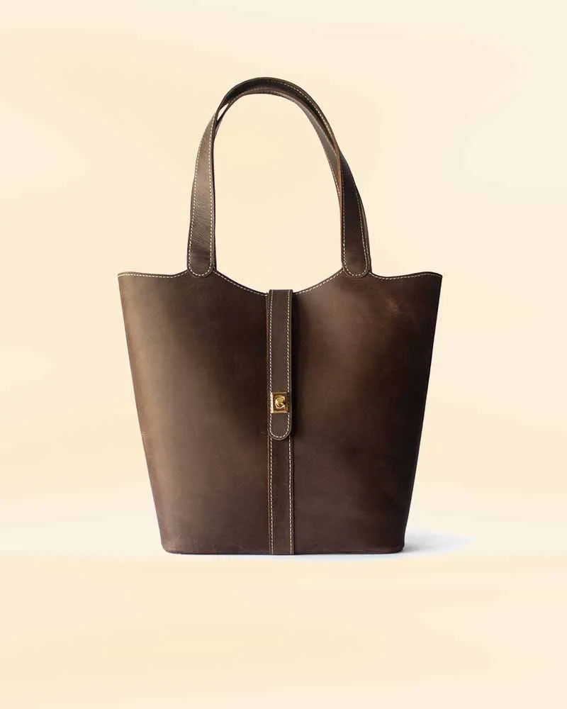 Luminous Tote Leather Bag