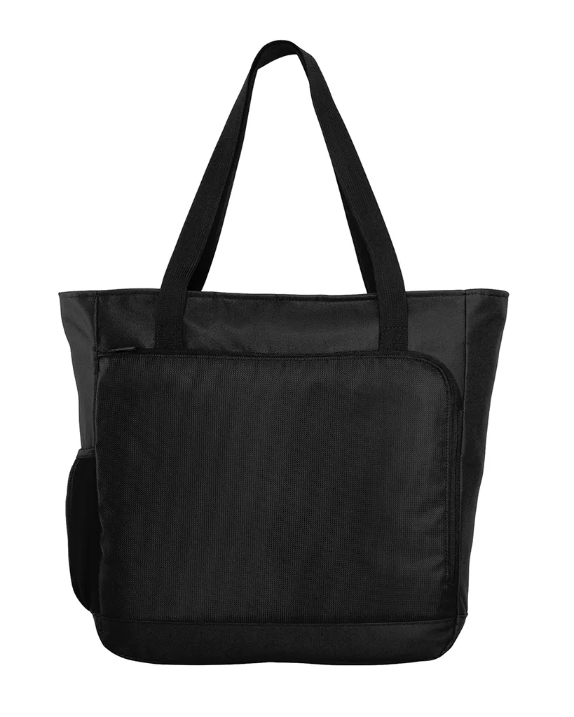 Luxury Poly Canvas City Tote with Laptop Sleeve