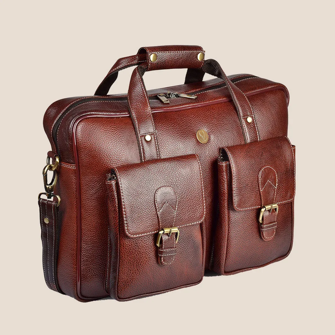 MARYLAND Leather Laptop Messenger Bag for Men