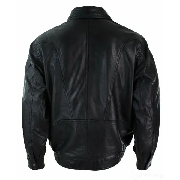 Men's Classic Bomber Nubuck Real Leather Jacket