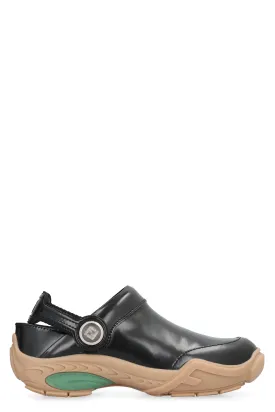 Men's Lab Leather Clog in Black | Size 10 | 7D1662AQX6 Color F0QA1