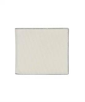 Men's Leather Flap-Over Wallet in White | 7M0169AGLP Color F0C88