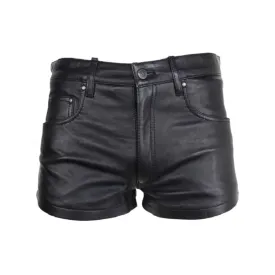 Mens Leather Shorts 501 Style