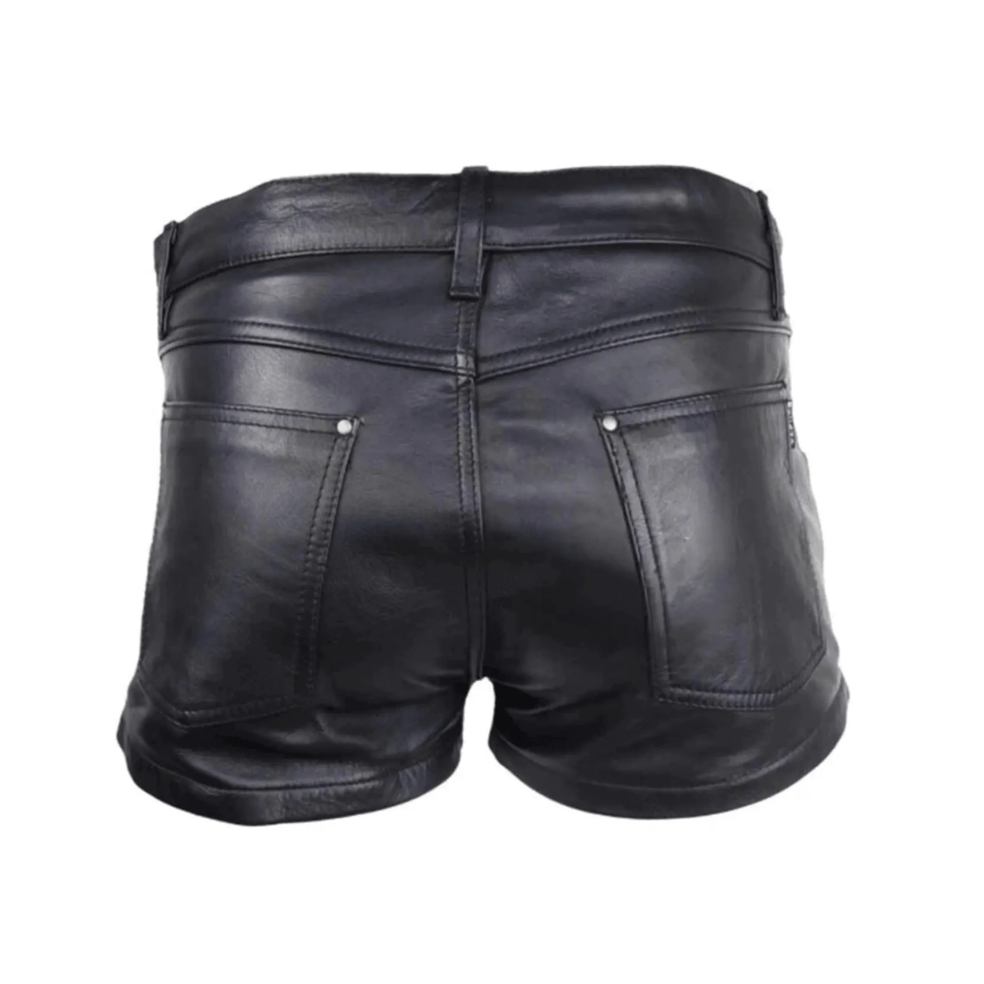 Mens Leather Shorts 501 Style