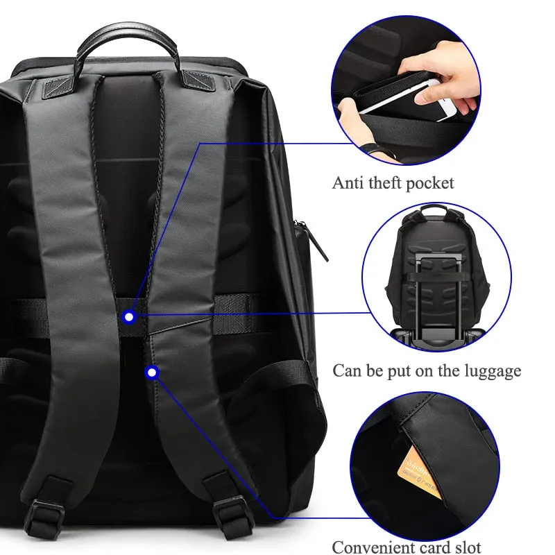 Men's Upscale Large 17 Inch Laptop USB Charging Backpack