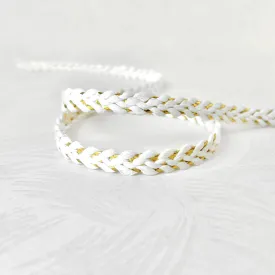 Metallic Cotton Weave Braid