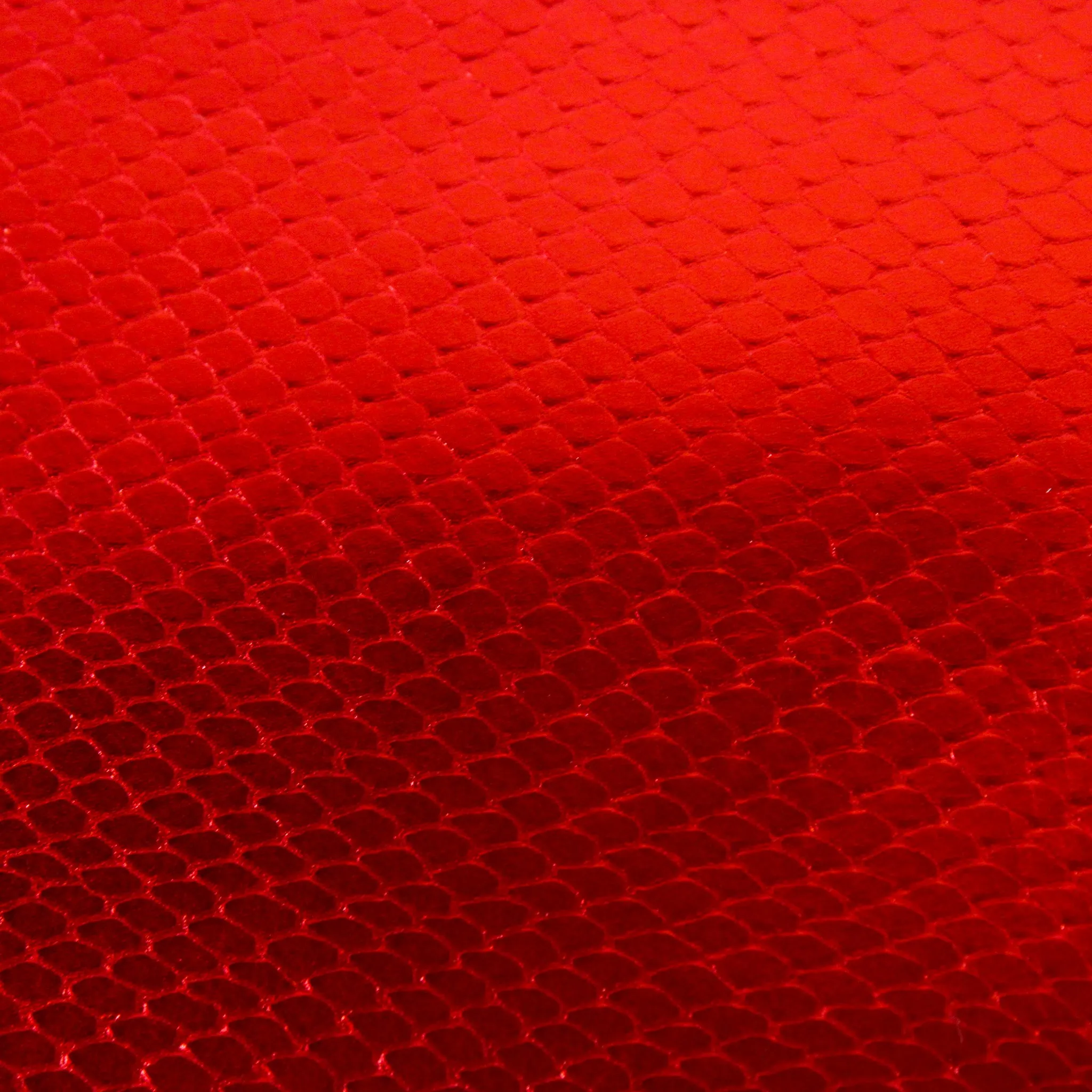 METALLIC RED EMBOSSED SNAKE SOLID COW HIDE