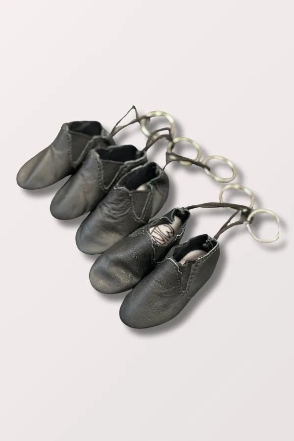 Minishooz Split Sole Jazz Boot Keychain - Black