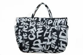 New Black/White Graffiti Print Small Organizer