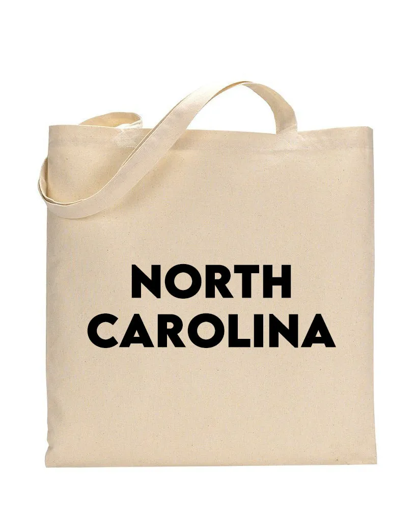 North Carolina Tote Bag - State Tote Bags