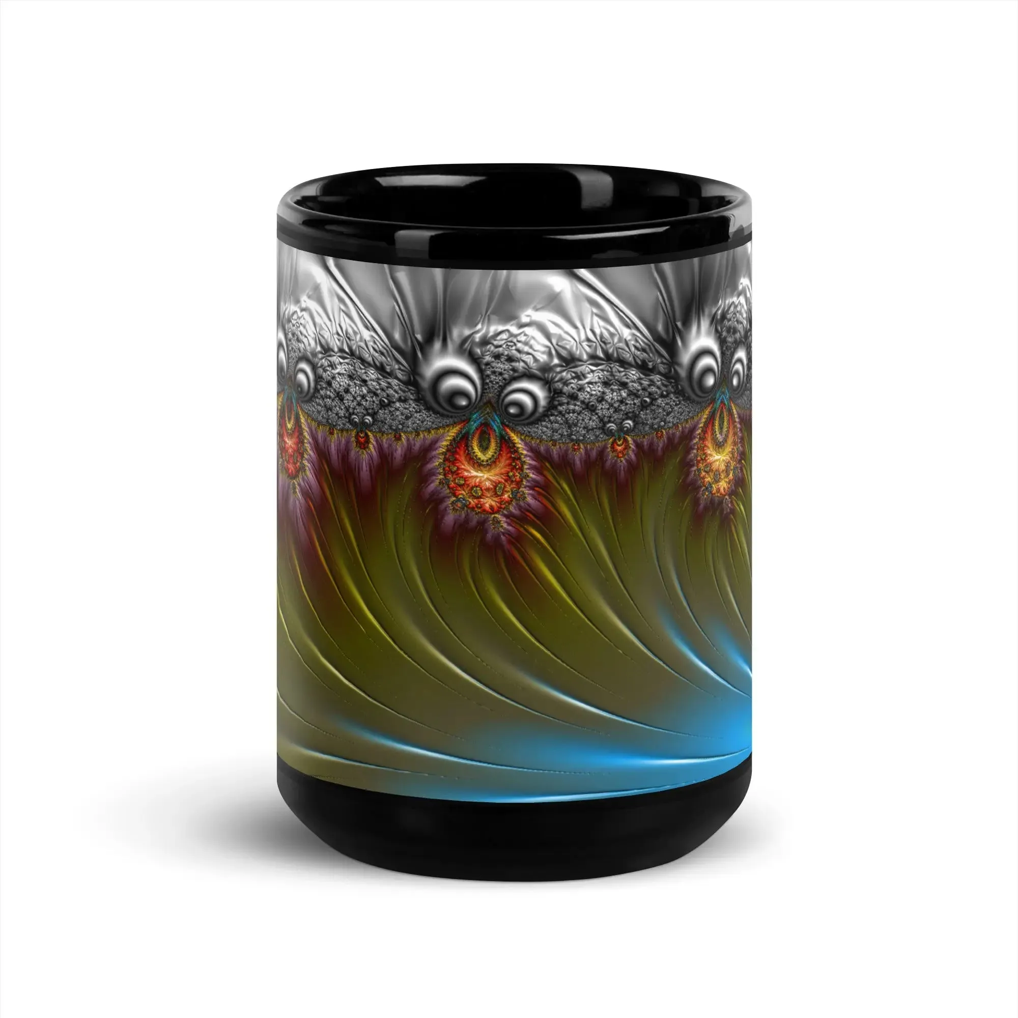 "Wild Chimps" Black Glossy Mug