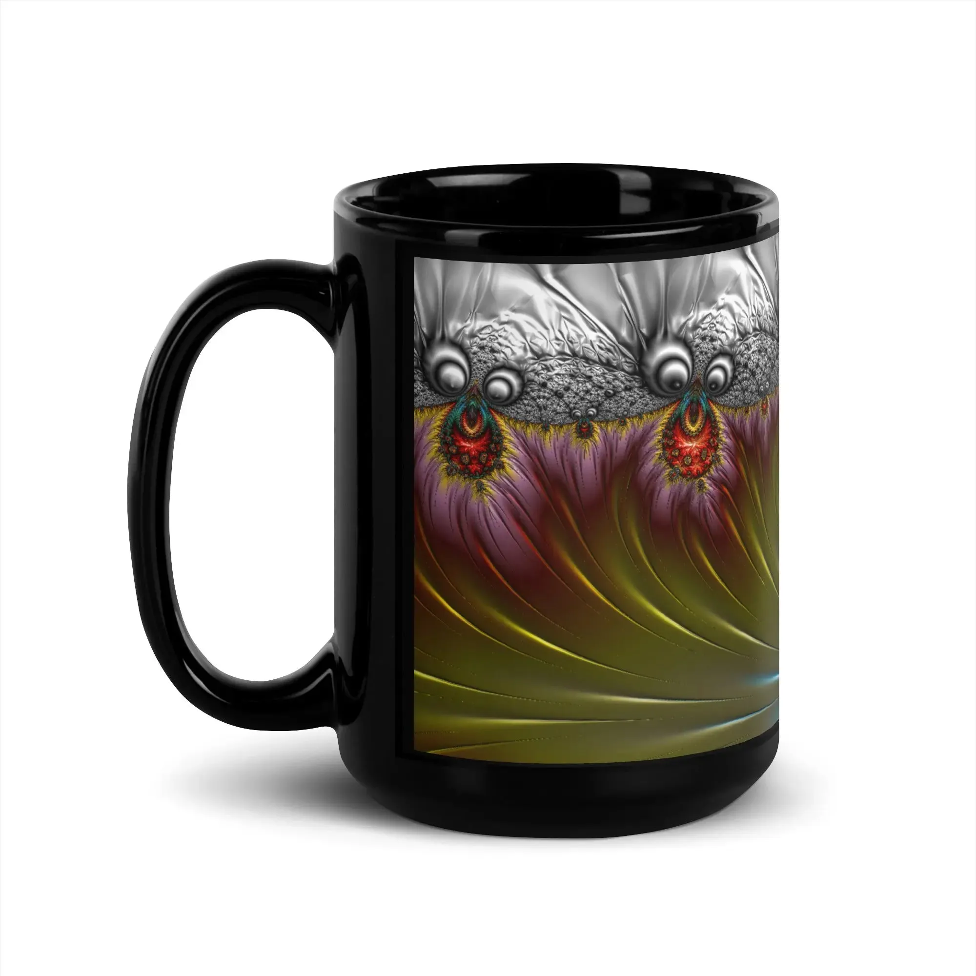 "Wild Chimps" Black Glossy Mug