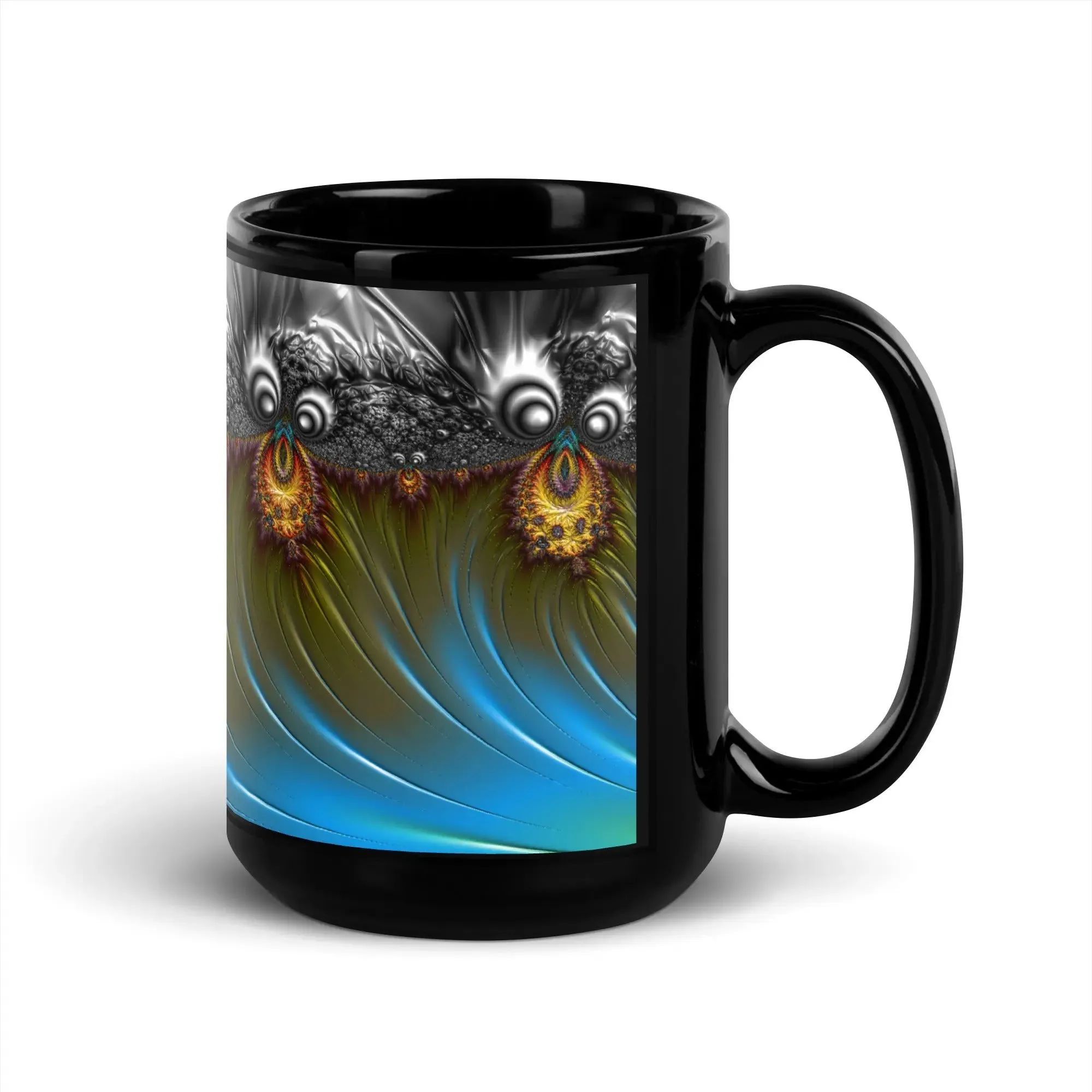 "Wild Chimps" Black Glossy Mug