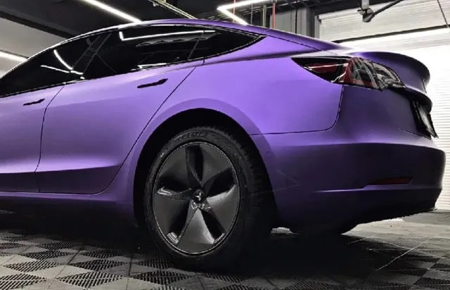 Satin Metallic Ghost Purple Vinyl Wrap