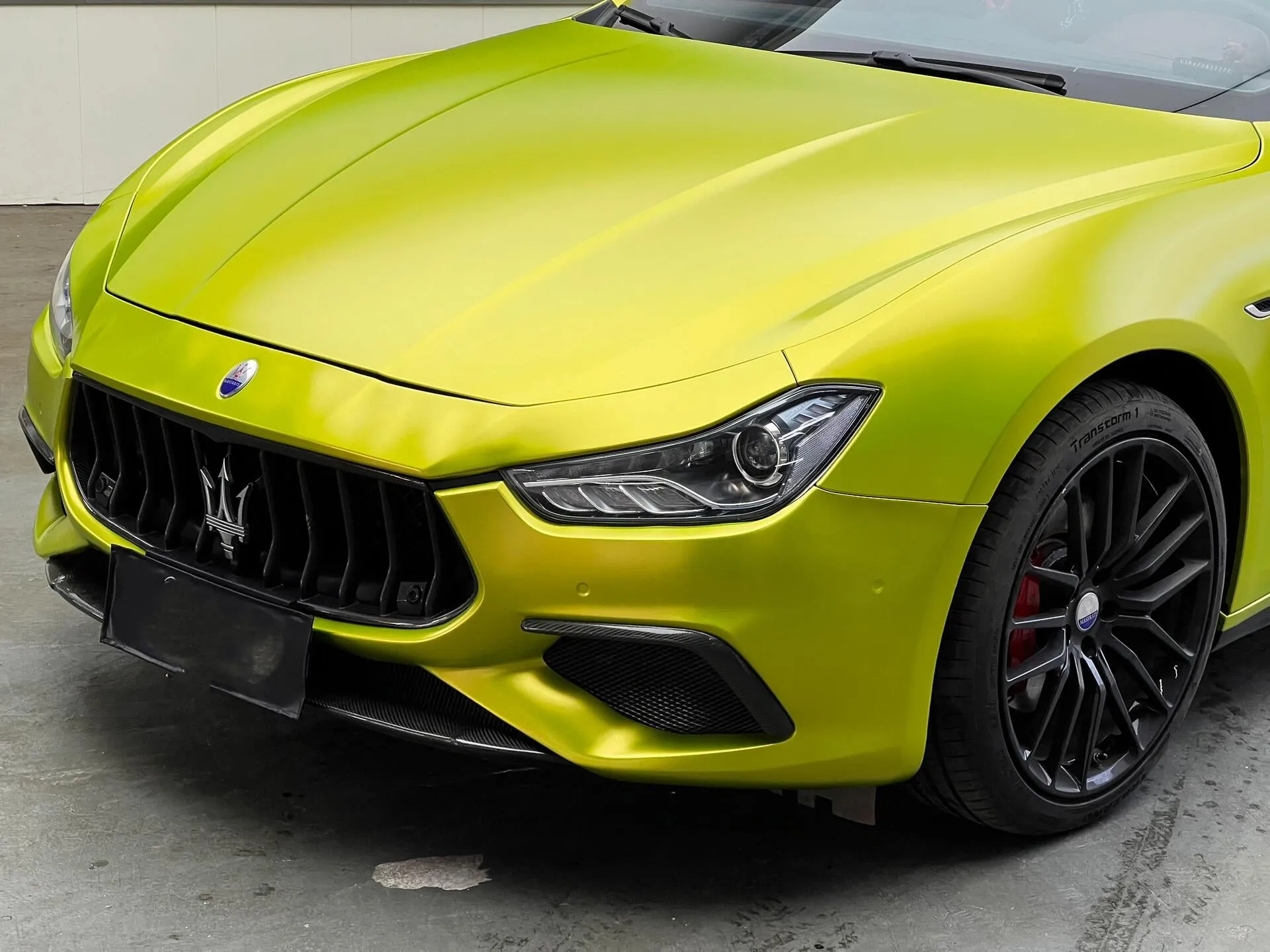 Satin Metallic Lemon Green Vinyl Wrap