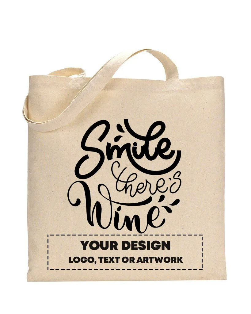 Smile There's Wine Design - Winery Tote Bags