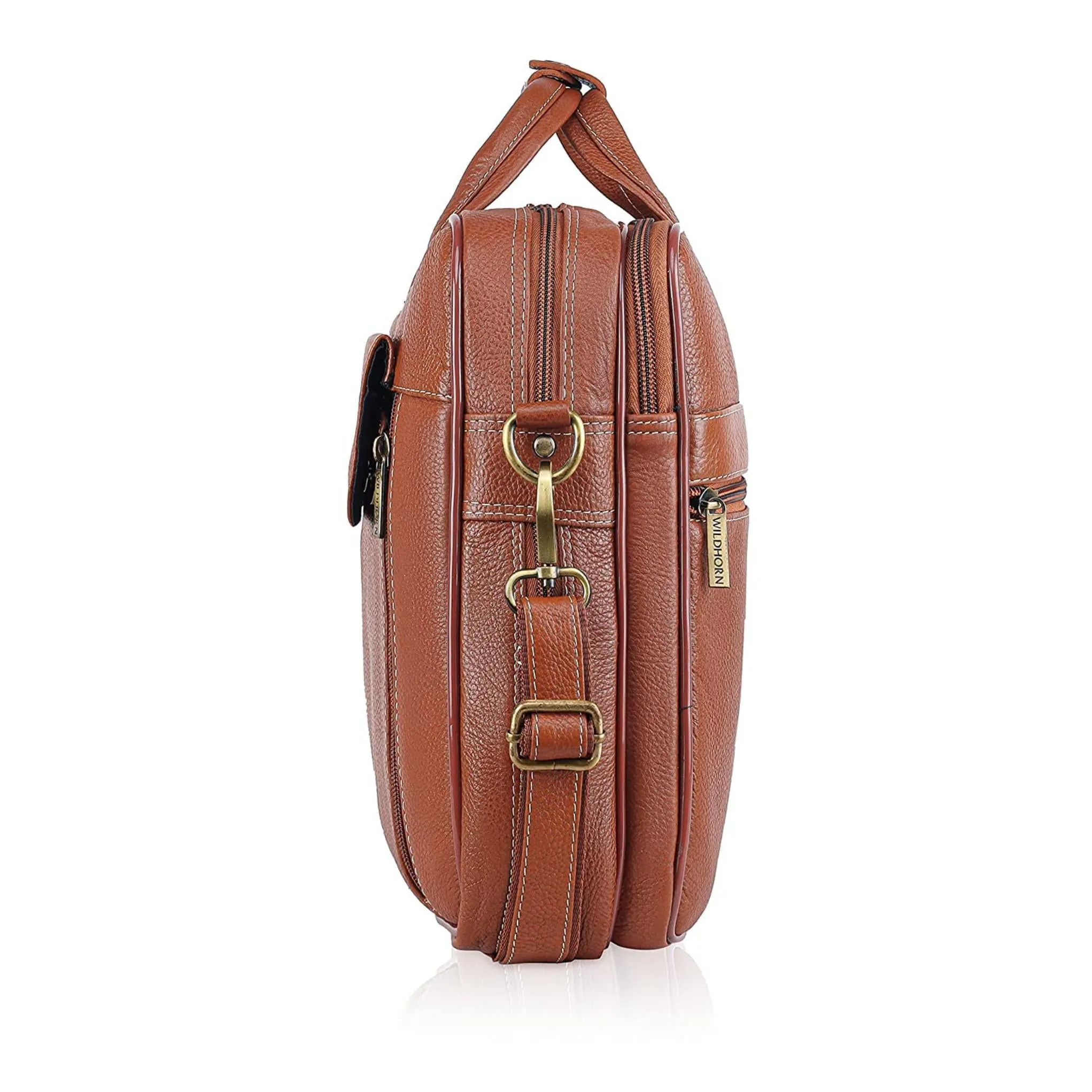 SPENCER Leather Laptop Messenger Bag for Men