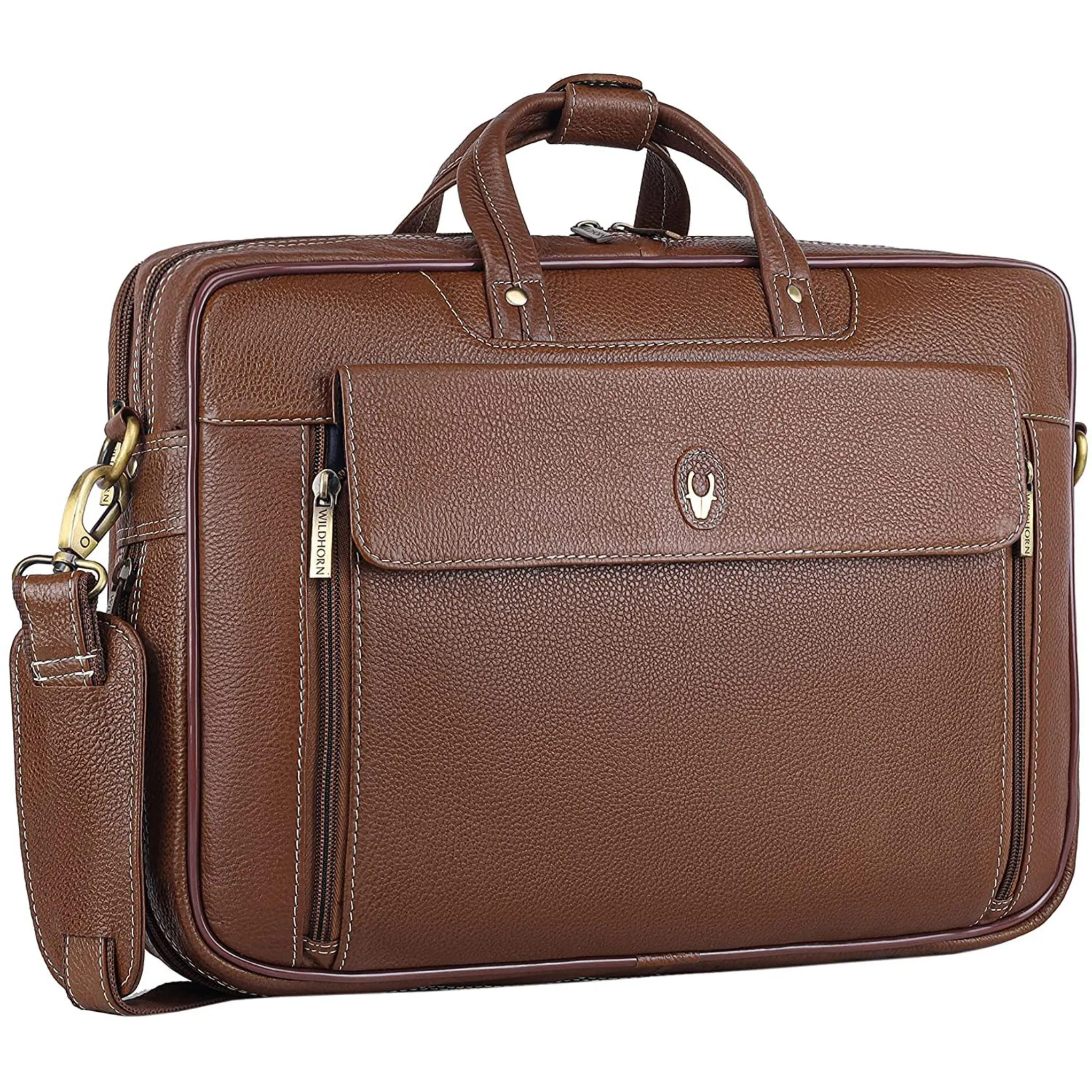 SPENCER Leather Laptop Messenger Bag for Men