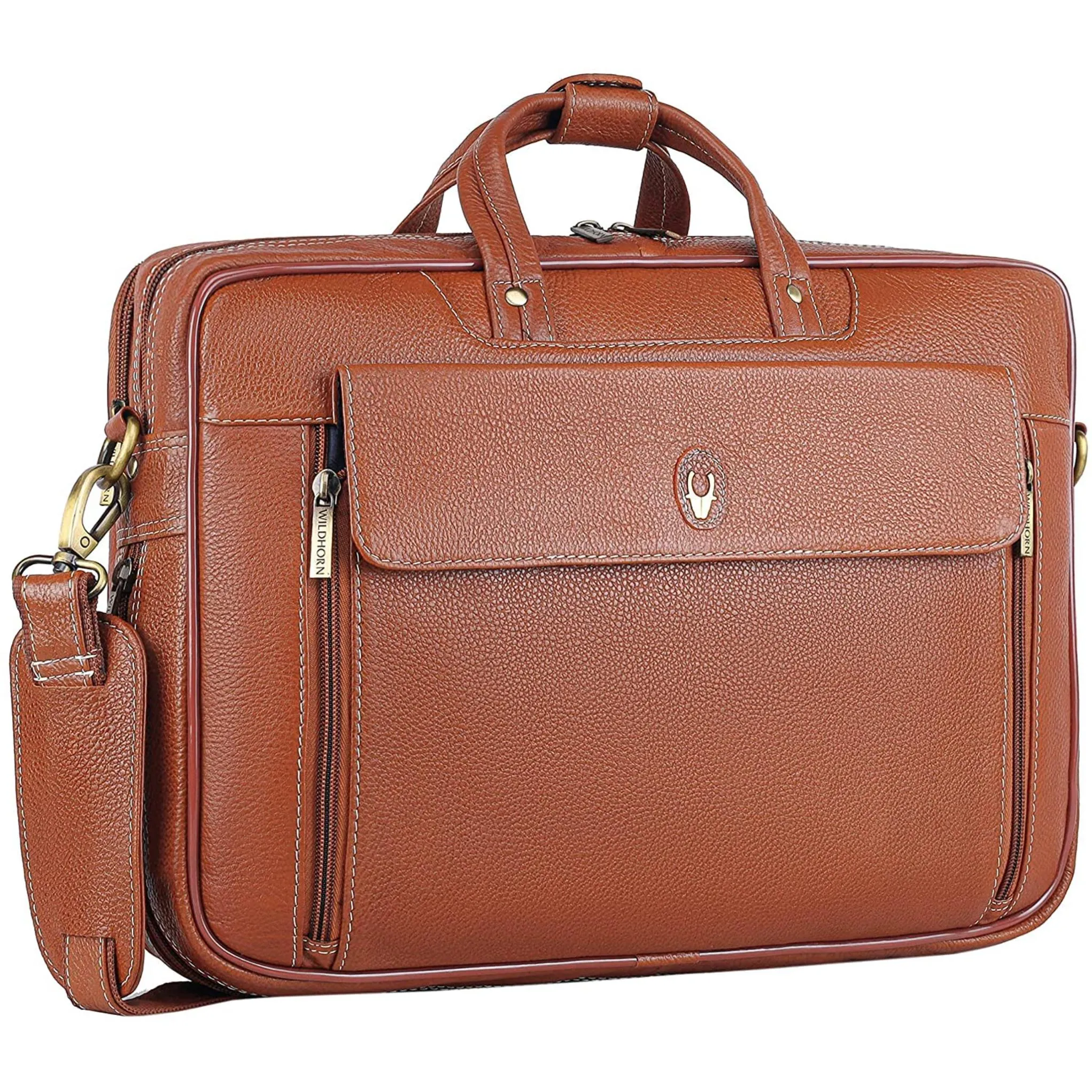 SPENCER Leather Laptop Messenger Bag for Men