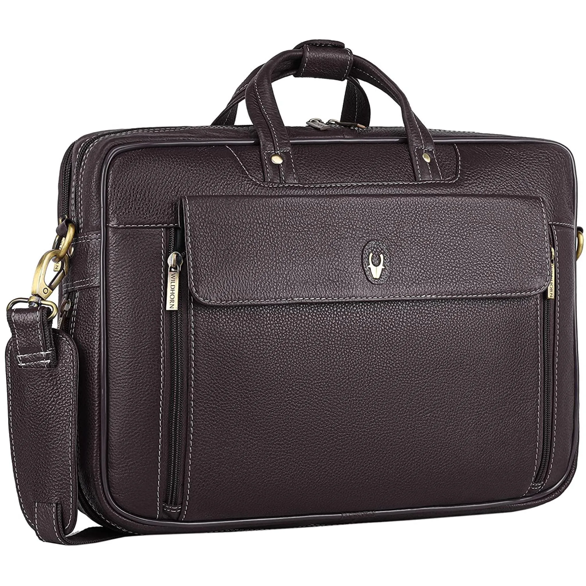 SPENCER Leather Laptop Messenger Bag for Men