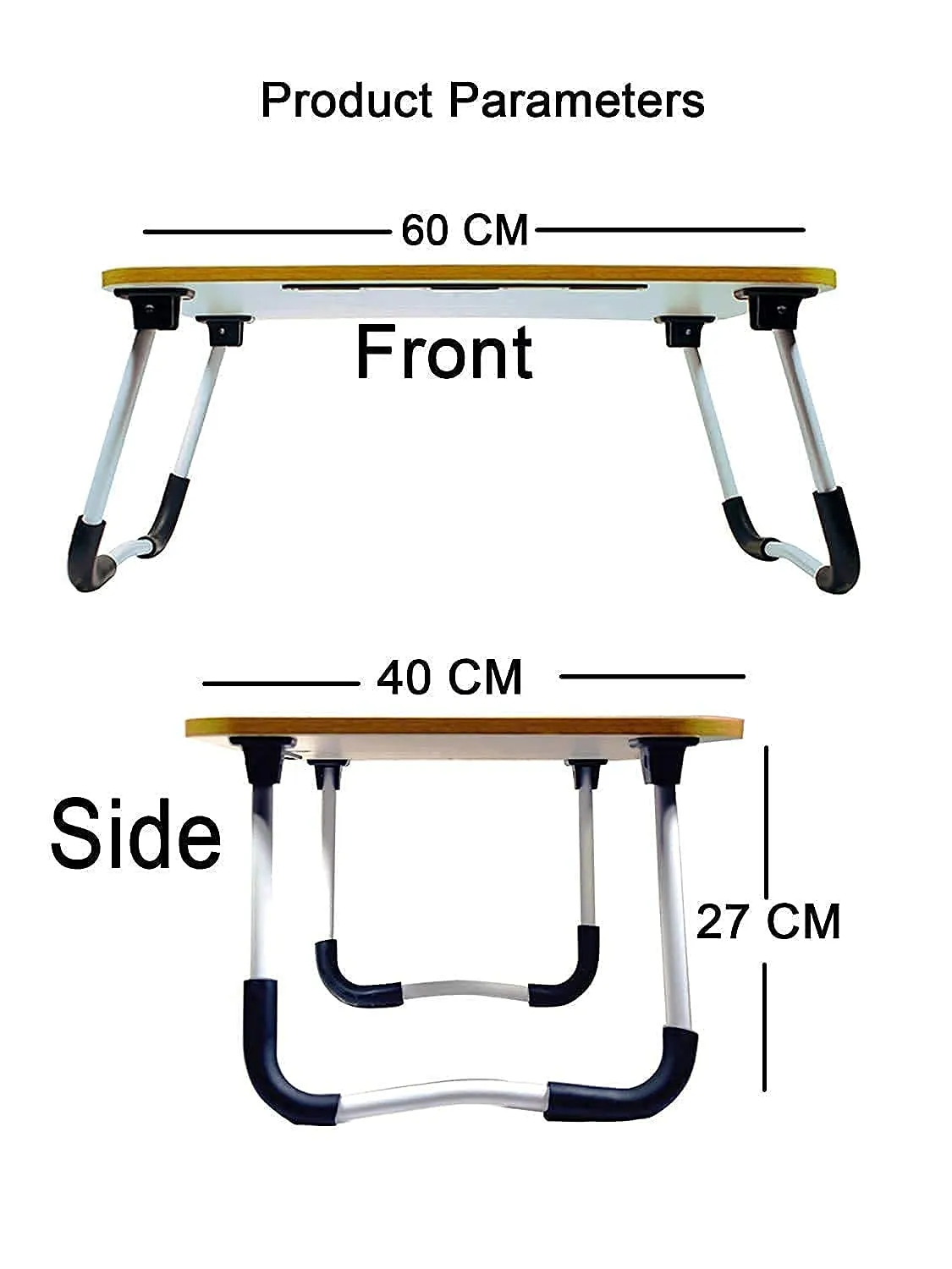 Study Table Laptop Table Foldable Solid Wooden, with Cup & Pen Holder for Girls Boys Kids Children Used for Reading, Study, Homework Best for Students