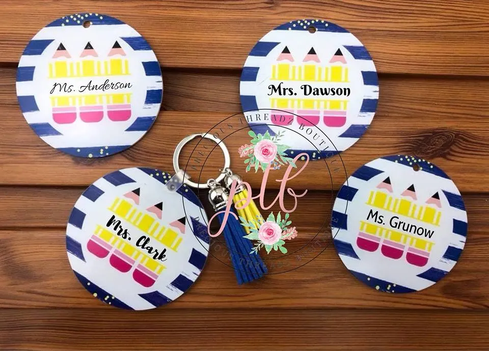 Teacher Keychains (RTS)