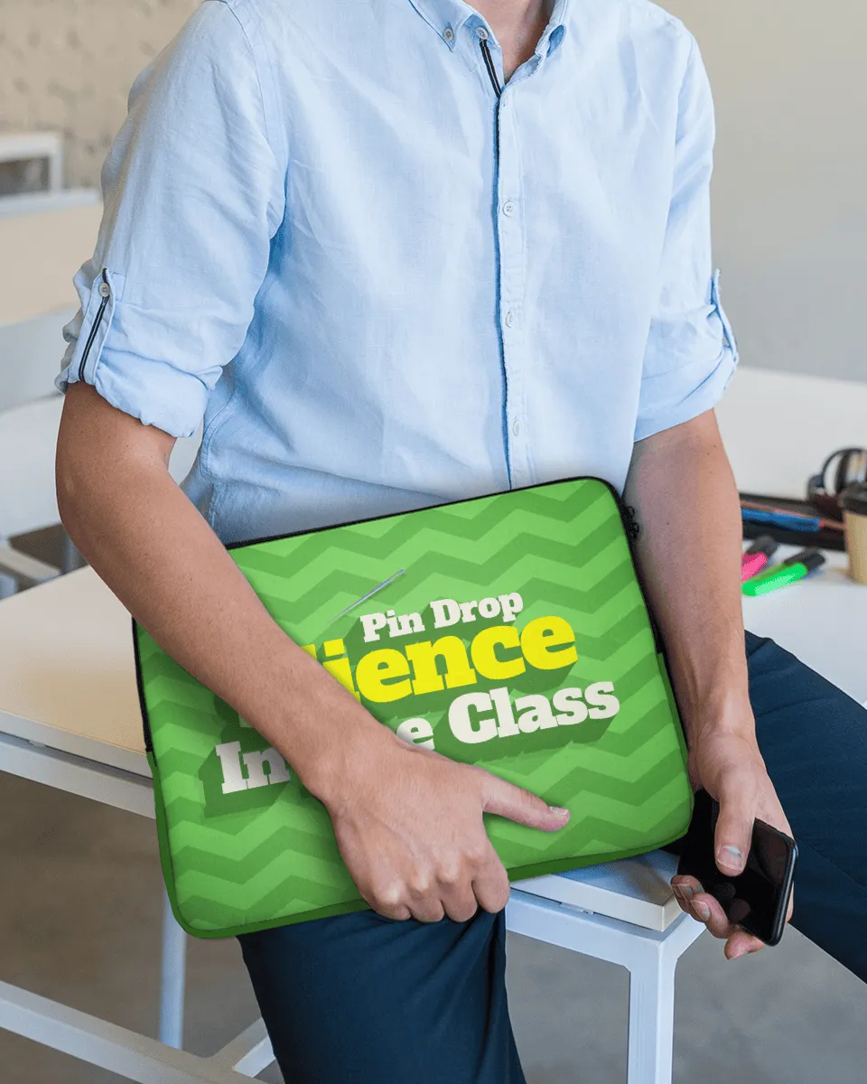 Teachers most-Iconic Dialogue Sleeve Bag - Pin Drop Silence In The Class!