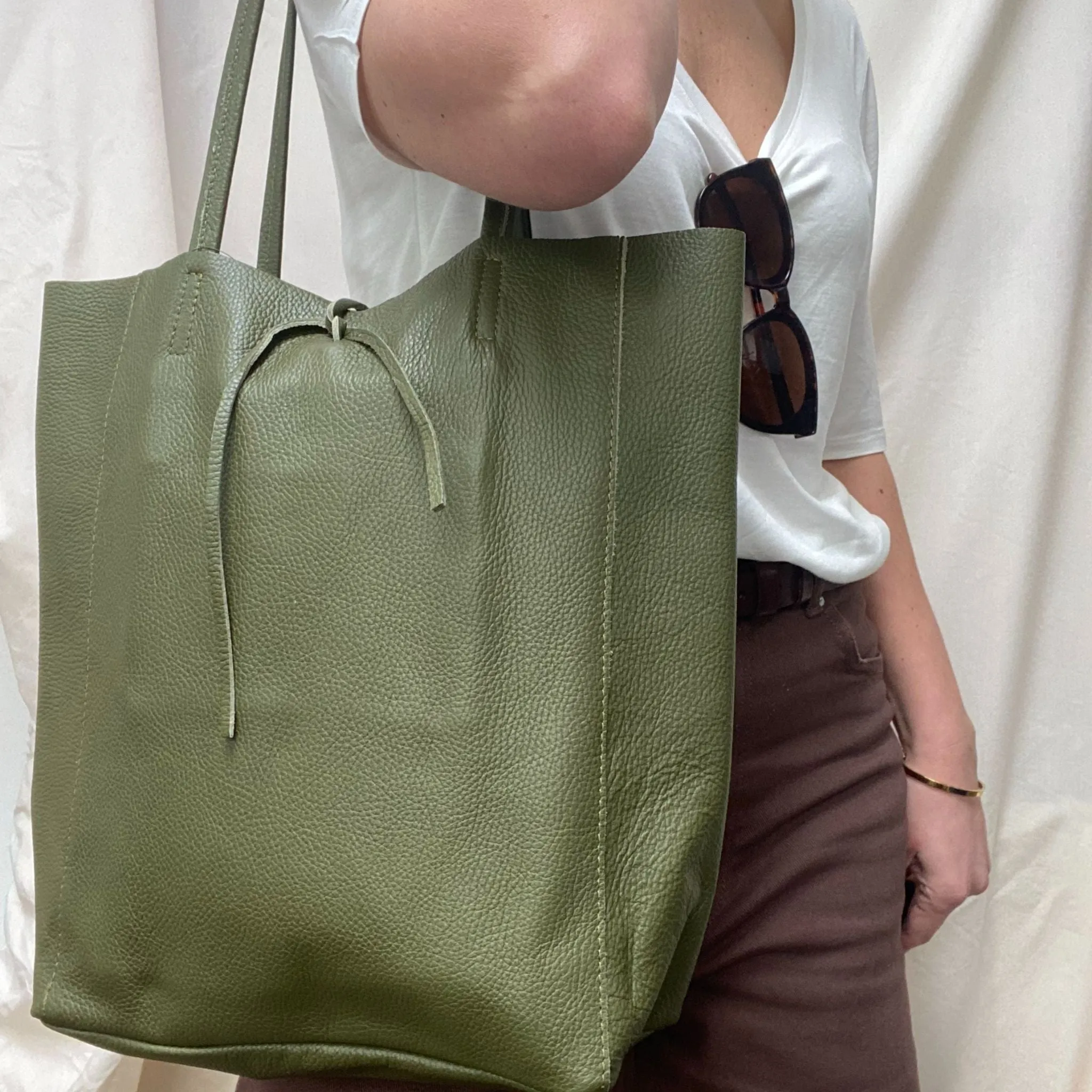 The Leather Shopper Bag