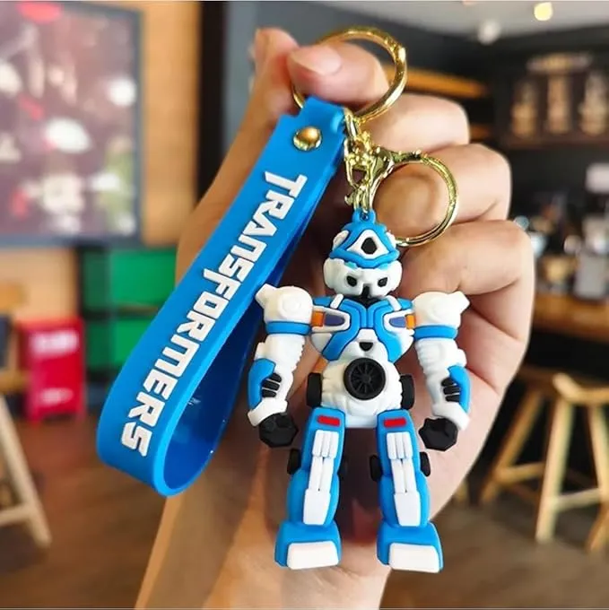 Transformers 3D Silicon Keychains With Bagcharm And Strap (Select from Drop Down Menu)