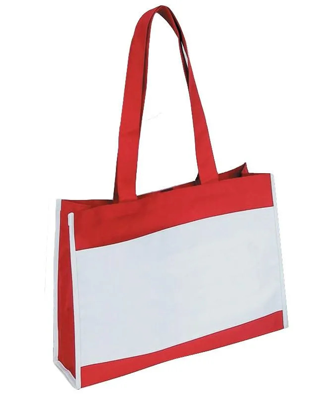 Travel Tote Bag with Hook and Loop Closure