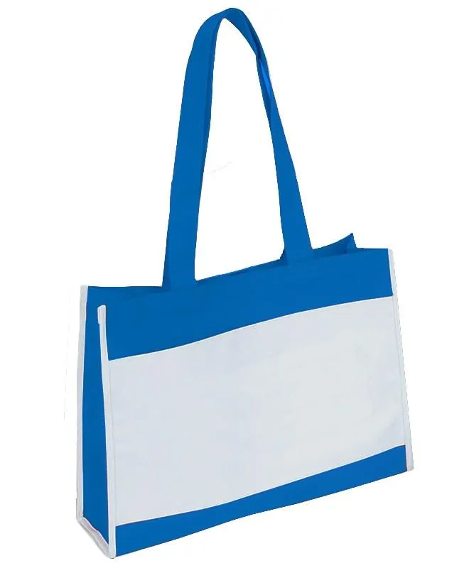 Travel Tote Bag with Hook and Loop Closure