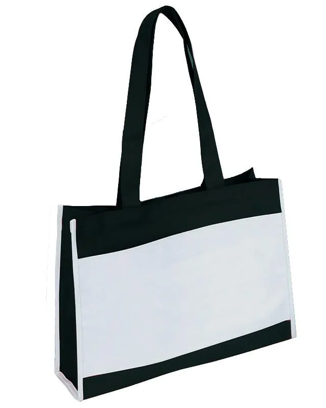 Travel Tote Bag with Hook and Loop Closure