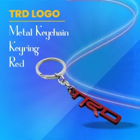 TRD Metal Keychain Keyring - Red