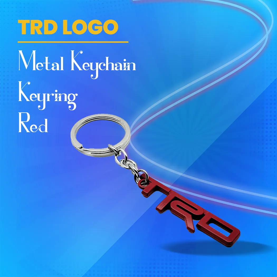 TRD Metal Keychain Keyring - Red